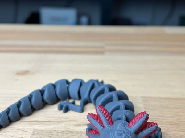 Axolote articulado impresso em 3D