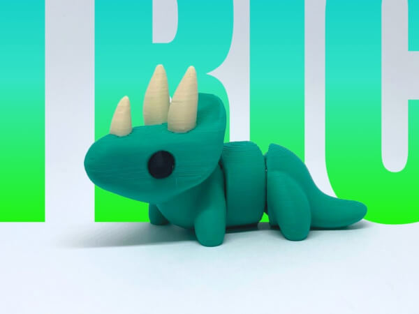 Dinossauro articulado impresso em 3D