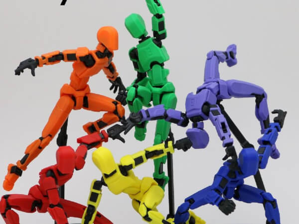 Boneco articulado impresso em 3D