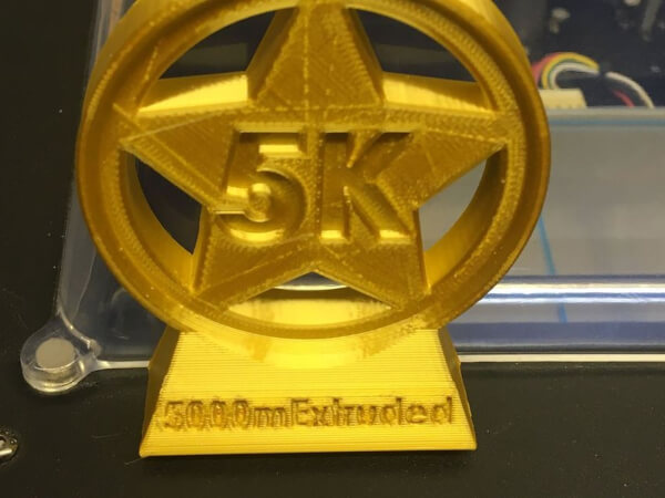 Medalha impressa em 3D