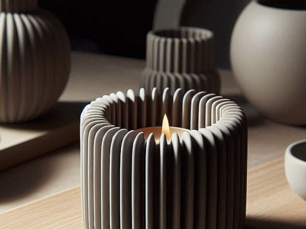 Porta-velas impresso em 3D