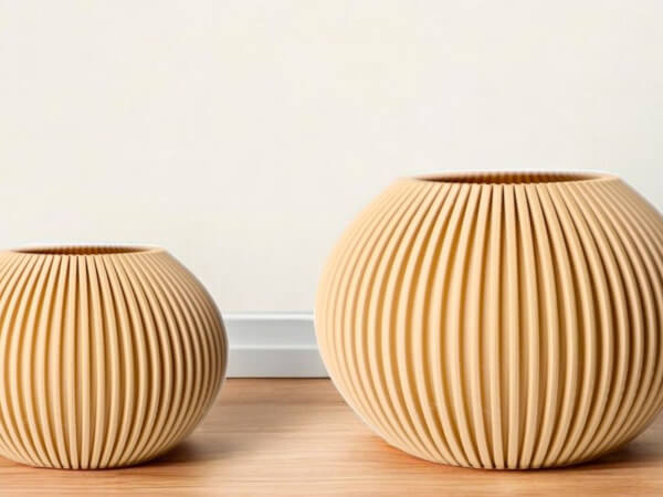 Vaso decorativo moderno impresso em 3D
