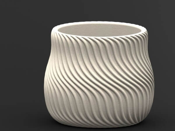 Cachepô impresso em 3D