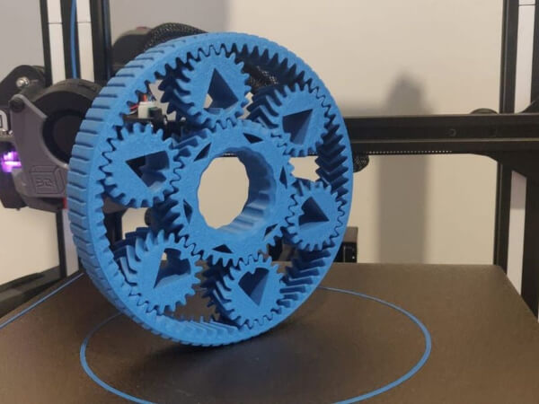Engrenagem impressa em 3D